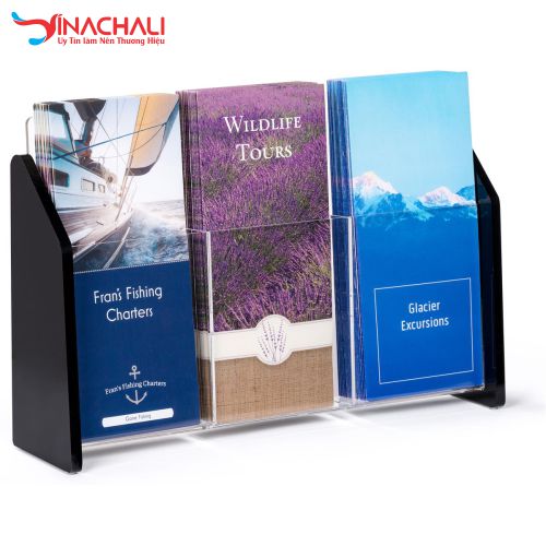 Kệ Mica Đựng Tờ Rơi 3 Ngăn 1