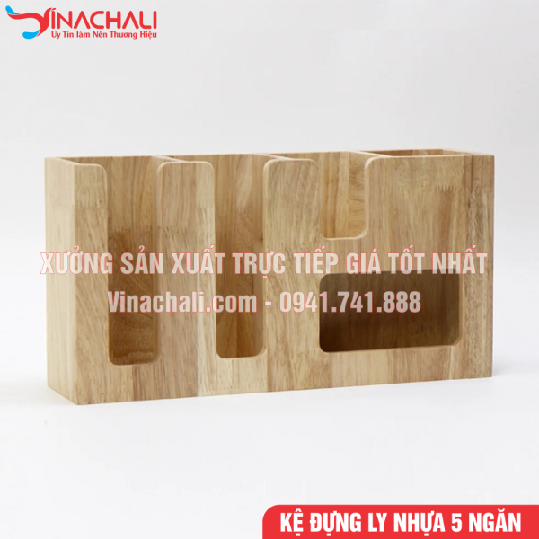 Kệ Đựng Ly Nhựa, Ly Trà Sữa, Khăn Giấy, Đường, Sữa 5 Ngăn Cho Nhà Hàng, Quán Cafe, Quán Trà Sữa - KTS09 5