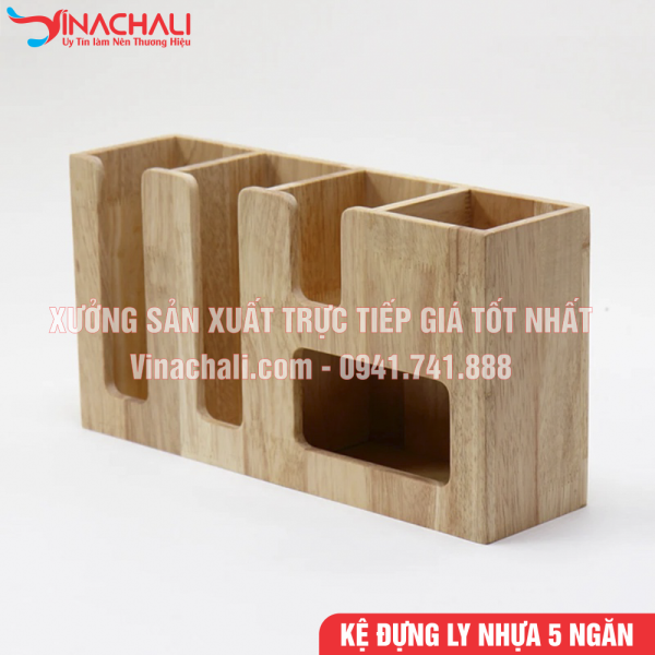 Kệ Đựng Ly Nhựa, Ly Trà Sữa, Khăn Giấy, Đường, Sữa 5 Ngăn Cho Nhà Hàng, Quán Cafe, Quán Trà Sữa - KTS09 6