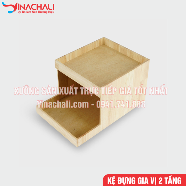 Kệ Đựng Đồ Gia Vị, Đồ Pha Chế Nhà Hàng 2 Tầng - KTS17 4