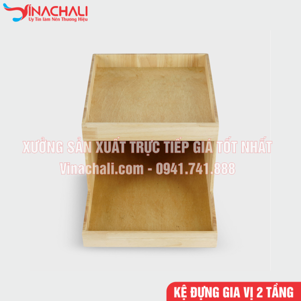 Kệ Đựng Đồ Gia Vị, Đồ Pha Chế Nhà Hàng 2 Tầng - KTS17 5