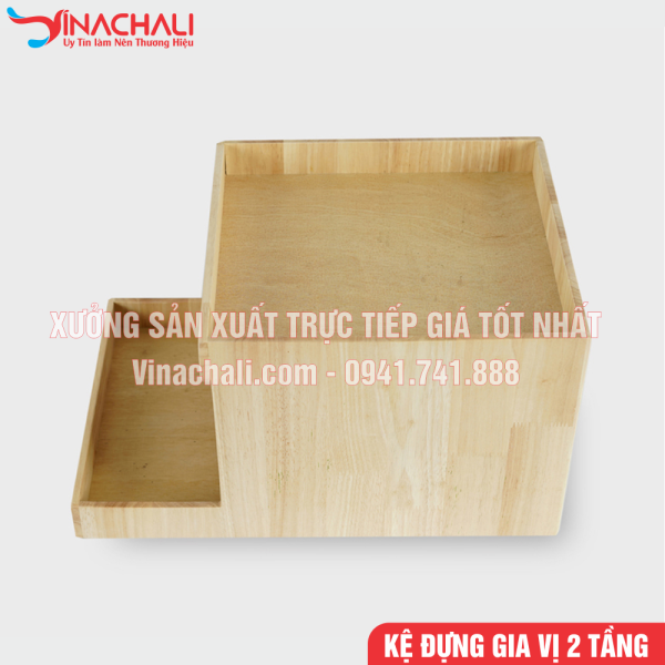 Kệ Đựng Đồ Gia Vị, Đồ Pha Chế Nhà Hàng 2 Tầng - KTS17 7