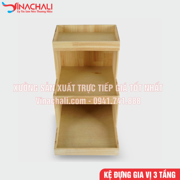 Kệ Đựng Đồ Gia Vị, Đồ Pha Chế Nhà Hàng 3 Tầng - KTS18 5