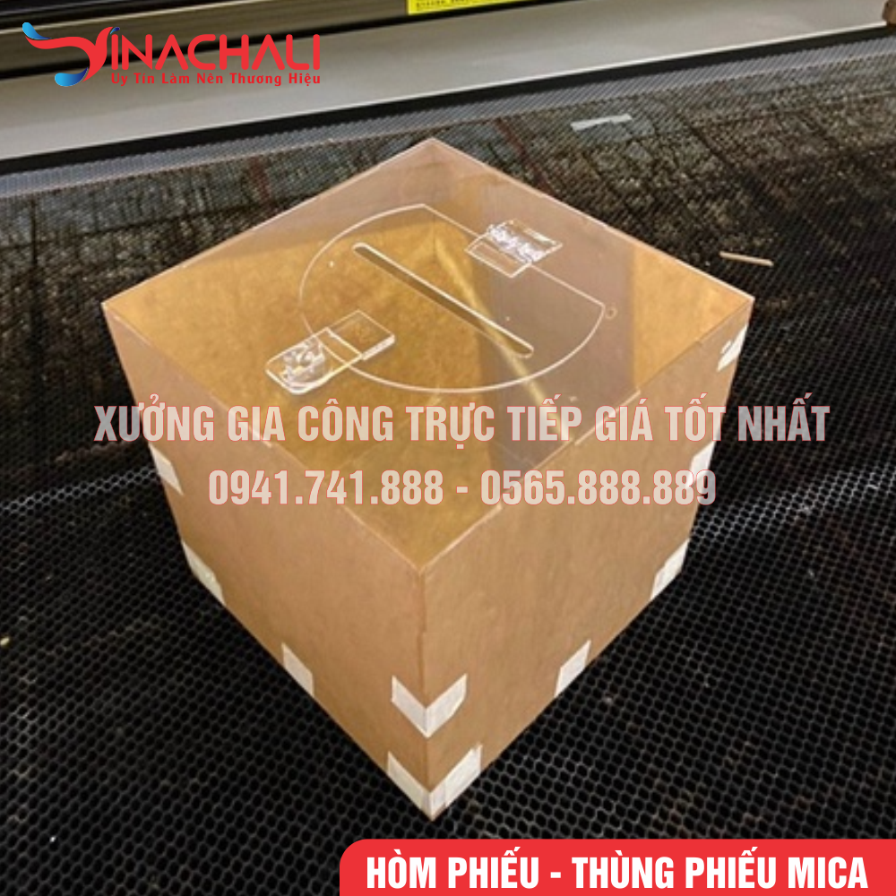 hom-phieu-mica-1-2 Thùng Phiếu Mica Trong Suốt HP02 2