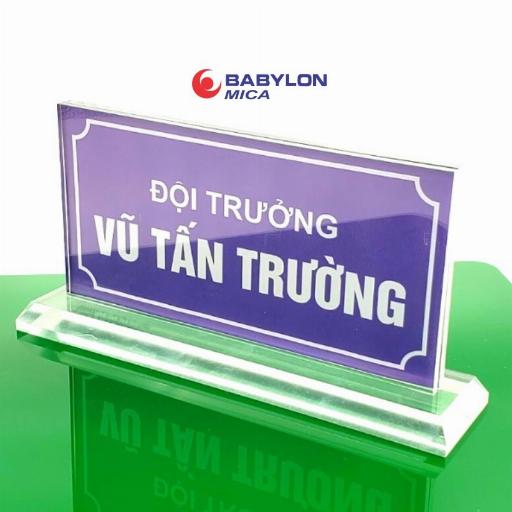 Cắt laser mica biển chức danh chính xác, tinh xảo